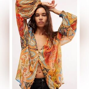 NWT SPELL Belladonna Blouse - Kaleidoscope